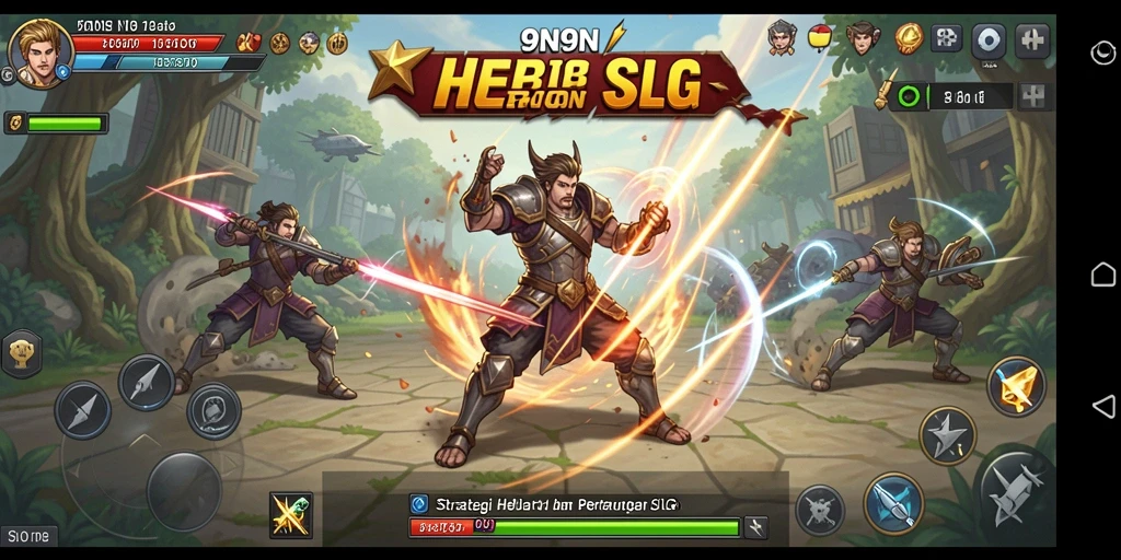 Tampilan gameplay yang menegangkan dalam 9N9N dengan strategi cerdas.