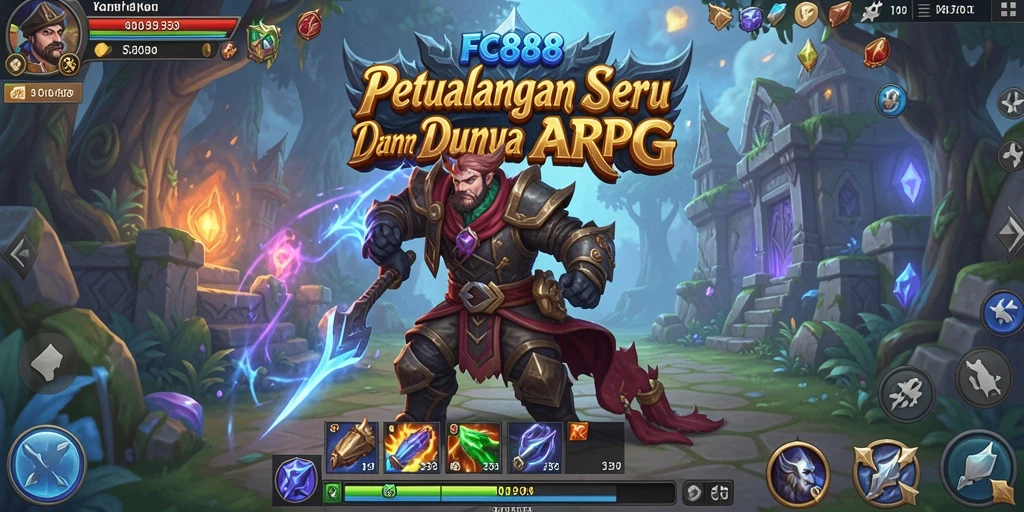 Gameplay dinamis dalam petualangan ARPG yang menegangkan.