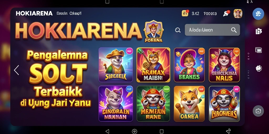Gameplay menarik HOKIARENA menampilkan slot dengan grafis memukau.