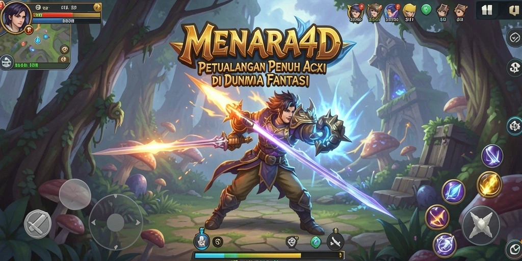 Tangkapan layar MENARA4D menampilkan aksi pertempuran yang mendebarkan.