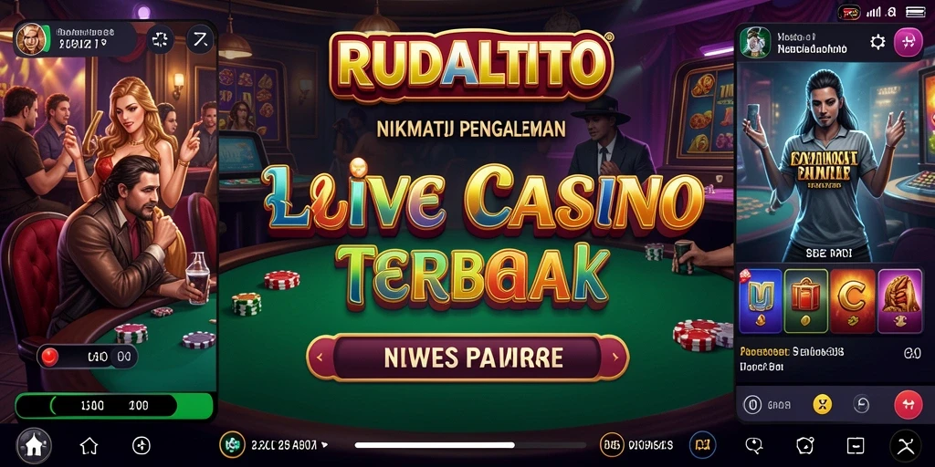 Gameplay mendebarkan dalam aplikasi Live Casino RUDALTOTO.