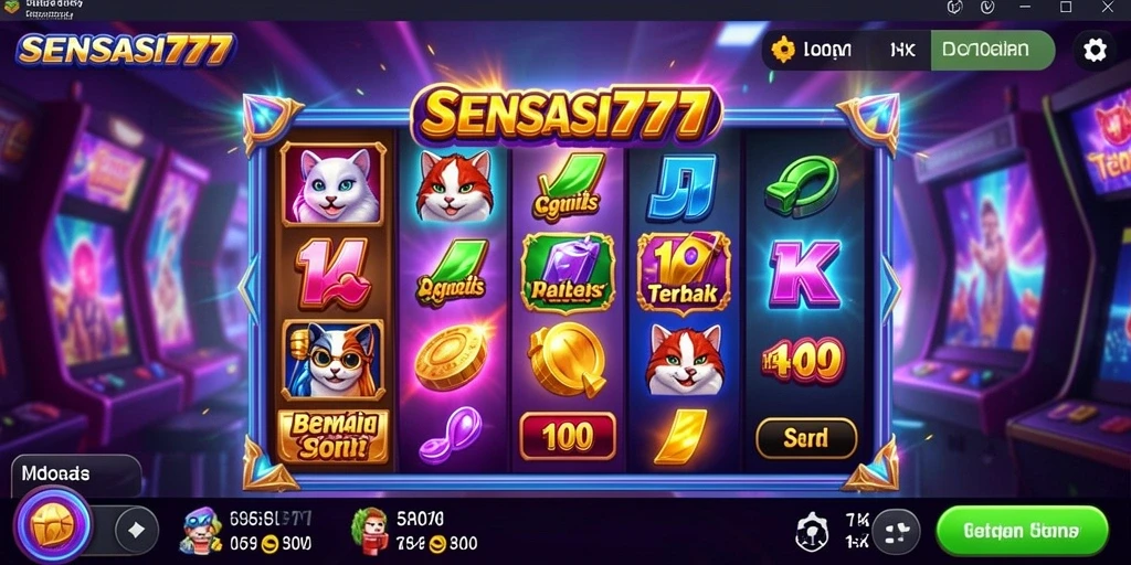 Tampilan gameplay Slot SENSASI777 yang menarik dan mendebarkan.