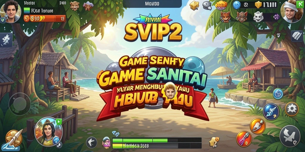 Tampilan menyenangkan dari gameplay SVIP2 yang penuh warna.