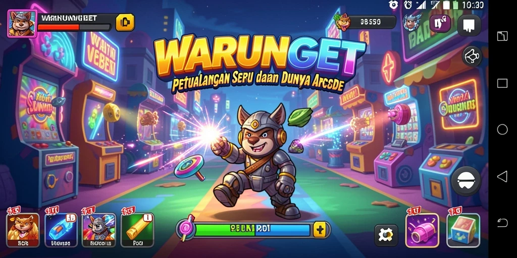 Tangkapan layar gameplay <strong>WARUNGBET</strong> yang menampilkan aksi seru di dalam game Arcade.